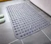 Alfombrilla de ducha de silicona engrosada, antideslizante, con características de masaje y secado rápido, adecuada para baños y aseos, con un diseño de masaje de pies