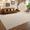 Tapete de Entrada Simples de Alta Qualidade em Juta Sintética Decoração de Sala de Estar Tapete de Mesa de Centro Sofá Tapete de Quarto ao Lado da Cama Tapete de Janela de Canto