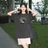 Camiseta blanca de manga corta para mujer 2026 nueva popular de algodón puro tee ins holgada verano chic estilo coreano top