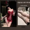 Colección de Atuendos Navideños para Fiesta de Año Nuevo: Disfraz Sexy Cosplay de Chica Conejita Vestido Conjunto de Lencería