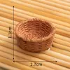 Accesorios para el Hogar de Micro-Paisajes, Muebles de Bambú, Sillas de Bambú, Recogedores, Cestas para Peces, Frascos de Bambú, Adornos Pequeños de Resina, Artesanías