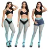 Medias de Rejilla Tendencia Celebridad de Internet Jeans Rasgados Malla Pequeña Malla Mediana Medias de Rejilla Jeans Medias para Mujer