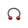 Anel Septo Nasal de Aço Inoxidável 316L Transfronteiriço Europeu e Americano Anel Ferradura Cor Degradê Anel Nasal C-Bar Anel Nasal Estilo Natal Piercing