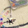 Corrente para Celular de Besta Mítica Estrangeira Tendência no TikTok Vareta de Madeira Abstrata Excêntrica Pé Grande Pingente de Mochila de Árvore Acrílica