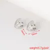 Brincos Texturizados de Alta Qualidade Europeus e Americanos da Moda para Mulheres, Design Tridimensional de Flor e Estrela do Mar em Aço Inoxidável, Brincos Simples de Nicho