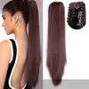 Pinza grande para pelo largo liso transfronteriza, postizo para coleta, directo de fábrica, en stock, pelo de seda de alta temperatura, pelo largo rizado suave