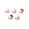 Mini Moño Multicolor KT Kitty Accesorios de Resina DIY Pegamento Cremoso Arte de Uñas Clip para el Cabello Transfronterizo Funda de Teléfono Parches