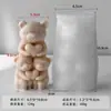 Molde de Silicone para Vela Perfumada Cabeça de Urso Jiahimei Ferramenta de Moagem para Gesso Cola Ornamento de Porquinho de Vela DIY