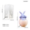 Molde para velas de aromaterapia con forma de huevo de conejo de ciudad, molde de yeso con forma de oreja de conejo, decoración creativa para el hogar.