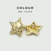 Botões de Metal com Diamantes em Formato de Estrela de Cinco Pontas e Coração, Estilo Europeu e Americano para Casaco, Suéter, Terno, Acessórios de Botão em Formato de Estrela
