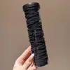 Cuerda Duradera para Trenzar el Cabello, Accesorio para el Cabello de Goma, Goma Elástica de Alta Gama Morandi, Cuerda Negra para el Cabello que No Aprieta, Cuerda de Cabello Colorida