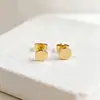 Aretes de Tuerca Geométricos de Estrella de Acero Titanio con Bolas de Acero Grandes y Pequeñas de Moda Simple al por Mayor de Fábrica de Venta Caliente Aretes Perforados Mujeres