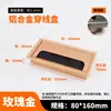 Caja de Rosca Amortiguadora de Aleación de Aluminio Cubierta de Agujero para Cables de Escritorio Computadora Escritorio Cuadrada