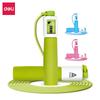 Cuerda para Saltar Mecánica Deli Angnaite FT900 con Mango de Espuma, Contador Mecánico, PVC, Longitud de Cuerda Ajustable, Cuerda para Saltar Antideslizante