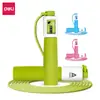 Cuerda para Saltar Mecánica Deli Angnet FT900 con Mango de Espuma, Contador Mecánico, PVC, Longitud Ajustable y Característica Antideslizante