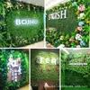 Pared de Plantas Verdes pared de plantas artificiales césped artificial fondo tridimensional flor decorativa biónica tapete de césped artificial falso de plástico