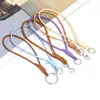 Broche de Langosta de Metal, Cordón de Cuero de Terciopelo, Colgante de Cordón de Piel de Vaca, Accesorios para Joyería DIY, Llavero, Cordón Colgante Tejido a Mano