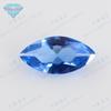 Huagang Gem 119# Espinélio Azul Forma de Olho de Cavalo Pedra Solta Forma de Folha Joias de Safira com Ponta de Pedra Diamante