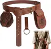Cinturón de cuero medieval popular YSF AliExpress Amazon, cinturón de cintura con cordón, bolsa de cintura popular Temu y Xiyin