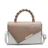 Bolso Cruzado Pequeño Cuadrado de Colorido Bloqueo de Color Texturizado de Moda Nuevo 2026 Contraste de Color Verano Casual Simple Elegante para Mujer