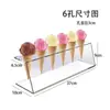 Soporte Transparente de Acrílico para Cono de Helado Soporte para Colocar Conos Crujientes Palomitas Soporte para Helados