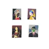 Insignia Pin Insignia de Pintura Famosa Retro Arte Abstracto Retrato Pintura al Óleo Accesorios para Ropa Broche Decoración para Bolso de Libro de Arte