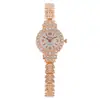Versión coreana del nuevo reloj de dama reloj para mujer moda pulsera de hoja de diamante reloj para niña estudiantes fabricantes personalizado