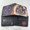 Cartera Corta de Deadpool Mercancía de Marvel Superhéroe de los Vengadores Billetera de Monedas de PU