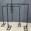 Nuevos accesorios para bodas: Soporte de fondo de arte de hierro, varilla telescópica, soporte para cortina, soporte para cortina de tela, soporte, pantalla de arte de hierro para bodas, altura ajustable