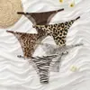 Ropa Interior Seamless Popular Europea y Americana de Xiyin Amazon, Tirantes Finos con Estampado de Leopardo Femenino, Ropa Interior para Mujer de Talla Grande de Comercio Exterior Transfronterizo