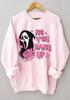 Comercio exterior Patrón de bruja de Halloween europeo y americano estampado tendencia suéter de manga larga para mujer venta al por mayor de fábrica Cuello redondo