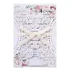 Tarjetas de felicitación para bodas, invitaciones de boda estilo europeo, encaje calado, diseños cortados con láser, tarjetas de invitación de compromiso - todo en stock