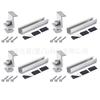Riel en forma de U mini riel pequeño aleación de aluminio soporte fotovoltaico 200 mm de largo soporte metálico para techo juego de 4 piezas 1 placa