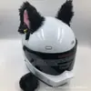 Casco de Esquí Decoración de Orejas de Gato Accesorios Lindos Personalizados Cubierta para Casco de Patineta Motocicleta Motocicleta Eléctrica Universal