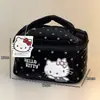 Nova Bolsa de Maquiagem Portátil Sanrio Hello Kitty, Necessaire de Viagem Multifuncional com Compartimentos, Bolsa de Armazenamento Portátil