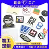 Marca registrada de silicone PVC personalizada, etiqueta tridimensional de borracha macia moldada por gotejamento, logotipo de borracha personalizado para roupas, bolsas, sapatos e chapéus