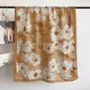 Bufanda de Algodón y Lino Estilo Pastoral Rosa Azulado para Mujer, Fresca y Versátil, Nuevo Estilo Otoño e Invierno, Chal Cálido para Abrigo, Bufanda de Cuello para Mujer