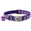 1cm suministros para mascotas lindo garra de perro con cascabel collar decoración de regalo perro anti-pérdida collar con hebilla gris