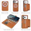 Compatible con funda de teléfono magnética tres en uno para iPhone 18, funda con ranura para tarjetas para Samsung S26, cubierta con soporte abatible para carga inalámbrica