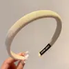 Faixa de cabeça de pelúcia Melard para mulheres, outono e inverno, faixa de cabeça estilosa de coroa alta com dentes, antiderrapante, acessório de cabelo para pressionar o cabelo