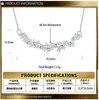 Collar de plata de ley S925 con flor de glicina para mujer, lujo ligero, elegante, diseño de nicho, cadena para clavícula con forma de flor, colgante de sonrisa estilo Ins