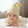 Touca Estrela Estilo Coreano para Bebê, Modelo Fino para Primavera e Outono, Touca com Proteção para Fontanela para Bebês Meninos e Meninas, Touca à Prova de Vento para Bebês Pequenos Estilo Palácio das Fadas
