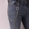 Estilo Harajuku Ins Coreano Colgante Personalizado Calle Disco Cadena para Pantalones de Metal Cadena de Cintura de Doble Capa Versátil Mismo Estilo para Hombres y Mujeres Tendencia