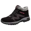 Botas de Neve Quentes de Algodão Espessado com Forro de Fleece para Homens e Mulheres, Sapatos para Mãe e Pai de Meia-idade, Uso Externo, Inverno 2020