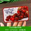Etiquetas autoadhesivas desechables para frutas, fresas, cerezas, naranjas, sellado, impresión a color, etiquetas de marca registrada al por mayor