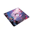 Alfombrilla de ratón de cristal micrograbado bidimensional para e-Sports, Alfombrilla de cristal resistente a las manchas de alta gama para juegos de anime y uso en oficina