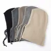 Cachemira 2026 Otoño/Invierno Nuevo Estilo para Mujer Calentador de Cuello con Protección para Orejas Bufanda Integrada con Capucha Pasamontañas Gorro Pulóver