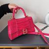 Bolsa Feminina da Moda Transfronteiriça Nova Bolsa de Mão Mini Bolsas Bolsa de Ombro de Couro Patente de Moda Bolsa Transversal com Padrão de Pedra