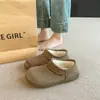 Zapatos de algodón de moda para exteriores, estilo nuevo, con forro polar, diseño de patata pequeña, estilo Birkenstock 2026, versátiles, antideslizantes y cálidos para el invierno