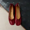 Nuevos zapatos de mujer estilo francés de piel suave para primavera/otoño 2026, piel suave, mocasines cómodos de tacón bajo y suela plana que no cansan los pies